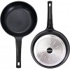 BinGoTool 10.24 Inch Nonstick Frying Pan Black Nonstick PFOA-Free Aluminum Frying Pan Suitable for Ceramic Gas Electric Halogen Induction