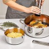 Copper Chef Titan Pan Try Ply Stainless Steel Non- Stick Pans 7.5 QT Casserole Pan with Lid
