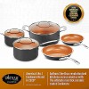 Gotham Steel 8-Piece Kitchen Set with Non-Stick Ti-Cerama Copper Coating by Chef Daniel Green Includes Skillets Fry Pans Stock Pots and Sauce Pan