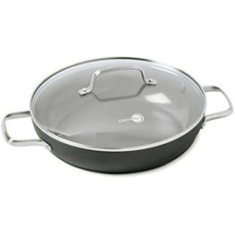 GreenPan Chatham Healthy Ceramic Nonstick Everyday Pan Chef's Pan with Lid 11 Gray