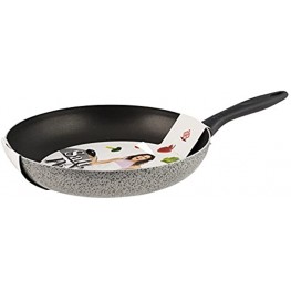 Home Salt Peper Frying Pan with Non-Stick Coating 32 cm Aluminium Black Grey