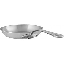Mauviel M'Urban 20cm 8" Round Cast SS Handle Tri-Ply Fry pan 8" Brushed Stainless Steel