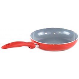 Non-Stick Frying Pan Color: Red Size: 10 Diameter