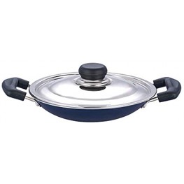 Tabakh by Vinod Appachetty Non Stick Appam Pan with Stainless Steel Lid 215mm