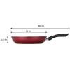 TeChef Color Pan 12 Frying Pan Coated with New Safe Teflon Select Color Collection Non-Stick Coating PFOA Free Aubergine Purple