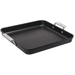 Valira Scratch Resistant Induction Ready Sloped Pan with Side Handles 11-Inch Black