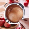 680ML Stainless Steel Double Boiler Pot,BOBIPRO 18 8 Steel Double Boiler with Handle for Chocolate Melting,Candy Candle Making