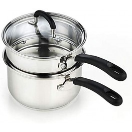Cook N Home 2 Quarts Double Boiler Silver