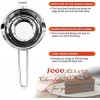 Double Boiler Stainless Steel Pot with Heat Resistant Handle,Large Capacity for Melting Chocolate Butter Cheese Caramel and Candy