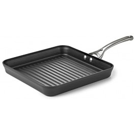 Calphalon Contemporary Hard-Anodized Aluminum Nonstick Cookware Square Grill Pan 11-inch Black