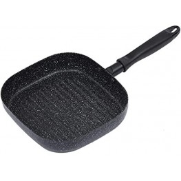 TAFOND 9-Inch Deep Square Grill Pans Perfect for Griddle Steak Aluminum Steak Skillet with Non-Stick Coating Suitable for Cooktop Dishwasher