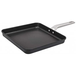Valira Aire Reinforced Non-Stick Scratch Resistant Cast Aluminum Sloped Grill Pan Induction Ready 11-Inch Square
