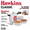Hawkins Pressure cooker 6.5 L WITH SEPERATOR Silver