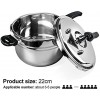 Stainless Steel Pressure Cooker Cookware rice cooker about 2-5 person use 5.2 quert explosion-proof Thickened Safety home use durable