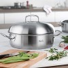 Fissler original-profi collection Stainless Steel Roaster 11-in 5 Quart High Domed Metal-Lid round covered Induction silver