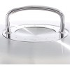 Fissler original-profi collection Stainless Steel Roaster 11-in 5 Quart High Domed Metal-Lid round covered Induction silver