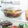 Simax Round Glass Casserole Dish: Clear Glass Round Casserole Dish with Lid and Handles Covered Bowl for Cooking Baking Serving etc. Microwave Dishwasher Oven and Stove Safe Cookware – 3.5 Quart