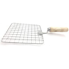 Square Roaster With Tong Wooden Sqaure Roasting Net With Steel Tong,Stainless Steel Wire Roaster,Stainless Steel Wire Roaster,Wooden Handle Round with Roasting Net,Roasting Net,Papad Jali 