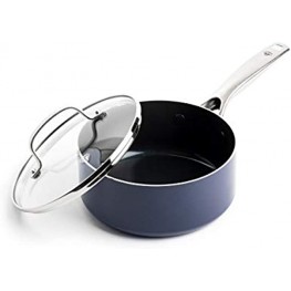Blue Diamond Cookware Diamond-Infused Nonstick Saucepan with Lid 2QT