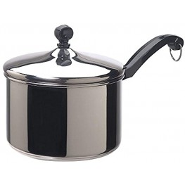 Classic Series 3 Qt. Covered Saucepan Durable Stainless Steel Provides Years of Beauty and Shine by Farberware