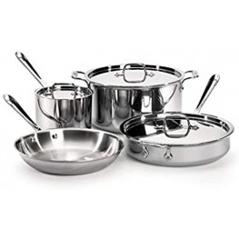 All-Clad Tri-Ply Stainless Steel 7 Piece Cookware Set