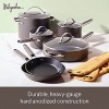 Ayesha Curry Kitchenware Professional Hard Anodized Nonstick Cookware Pots and Pans Set 10 Piece Charcoal