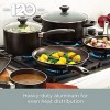Farberware High Performance Nonstick Cookware Pots and Pans Set Dishwasher Safe 17 Piece Black