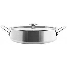 Chantal Stainless Steel 3.Clad Tri-Ply Cookware 5 Quart Sauteuse