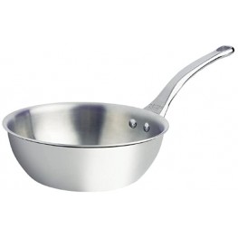 De Buyer Professional 20 cm Stainless Steel Affinity Rounded Sauté Pan