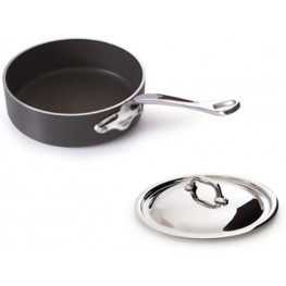 Mauviel Made In France M'stone2 Saute Pan with Stainless Steel Lid 5-1 2-Quart