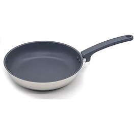 Stainless Steel Frypan Coating 11 Inch non stick Skillet Pans & Pots Saucepan Frypan Wok Induction Glass Cover SS Frypan 28cm coating