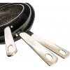 Stonetastic Granite Non-Stick Scratch Resistant Frying Pan Set Set of 3 | Frying pans constructed from forged aluminium with a non-stick anti- scratch granite coating. | From Jean Patrique