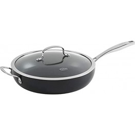 Trudeau Heroic Hard Anodized Saute Pan with lid 12-Inch Black