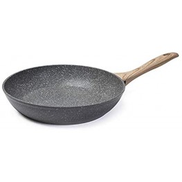 12 Inch Nonstick Frying Pan Stone Earth Induction Skillet ,Ultra Non-Stick Granite Coating Cookware Stay Cool Handle Fry Pan PFOA Free
