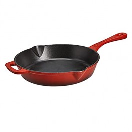 amazon commercial Enameled Cast Iron Skillet 10-Inch Red