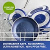 Granitestone Blue Nonstick Pots and Pans Set 15 Piece Cookware & Bakeware Set with Ultra Nonstick PFOA Free Coating–Includes Frying Pans Saucepans Stock Pots Steamers Cookie Sheets & Baking Pans