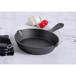 HAWOK Mini Pre- seasoned Cast Iron Skillet ,Dia.6 inch-inch Round pan cast iron server frying pan