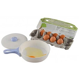 HOME-X Microwave Egg Skillet with Lid and Handle