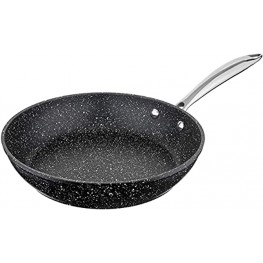 JEETEE 8 Inch Frying Pan Nonstick PFOA Free Stone Coating Omelette Pan with Stainless Steel Handle Induction Compatible Cookware Nonstick Pan 8 Inch