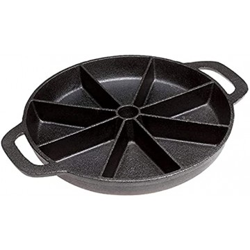 Pre-seasoned Cast Iron Wedge Cornbread Skillet 9 inch diameter Oven Safe Scone and Cornbread Pan for 8 Wedge Shaped Bakes