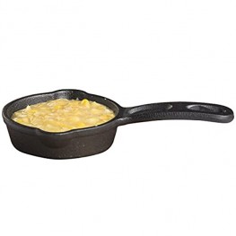 TableCraft Products CW30122 Cast Iron Mini Round Skillet 3⅝" Dia 6⅞" with Handle x 1¼" D 1.25" Height 4.125" Width 6.875" Length