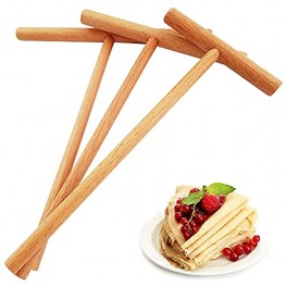 Crepe Spreader Sticks 3 Set | 3 Pcs | 7" 5" 3.5" Inches Crepe Spreader Sticks | Convenient Sizes to Fit Any Crepe Pan Maker All Natural Handmade Beechwood T-Shape Construction