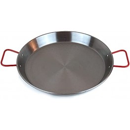 MAGEFESA CARBON STEEL paella pan in polished steel with dimples for greater resistance and lightness ideal for cooking outdoors cook your own Valencian paella 18” 46cm