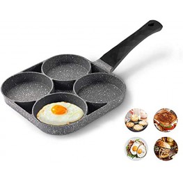 4 Cups Egg Frying Pan Omelet Skillet,Non Stick Egg Skillet Burger Pan for Eggs Burgers and BaconAperture Diameter 3.5 inch