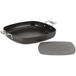 All-Clad Essentials Nonstick Hard Anodized Square Pan with Trivet 13 inch Black