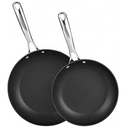 Cooks Standard 2 Piece Nonstick Hard Anodized Saute Skillet Bl 9.5 and 11-Inch Fry Pan Set inch inch Black