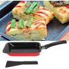 Egg Frying Pan Nonstick Mini Omelette Pan for Kitchen Cooking Baking Carbon SteelRed