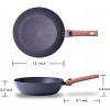 Muyrico Frying Pan Skillet Non Sticking Frying Pans for Cooking Granite Coated Pans with Detachable Handle ，induction Compatible PFOA Free（12 Inch）