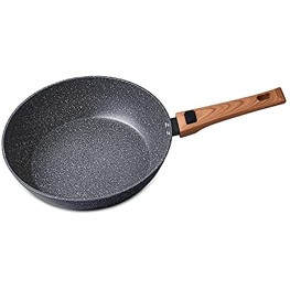 Muyrico Frying Pan Skillet  Non Sticking Frying Pans for Cooking Granite Coated Pans with Detachable Handle ，induction Compatible PFOA Free（12 Inch）