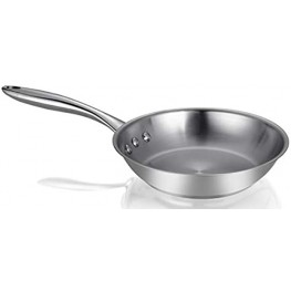 Ozeri 8 Stainless Steel Earth Pan 100% PTFE-Free Restaurant Edition Stainless Interior
